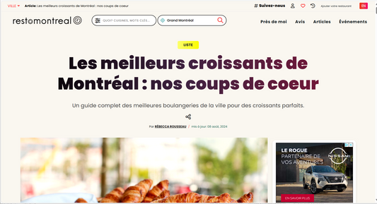 Les meilleurs croissants de Montréal