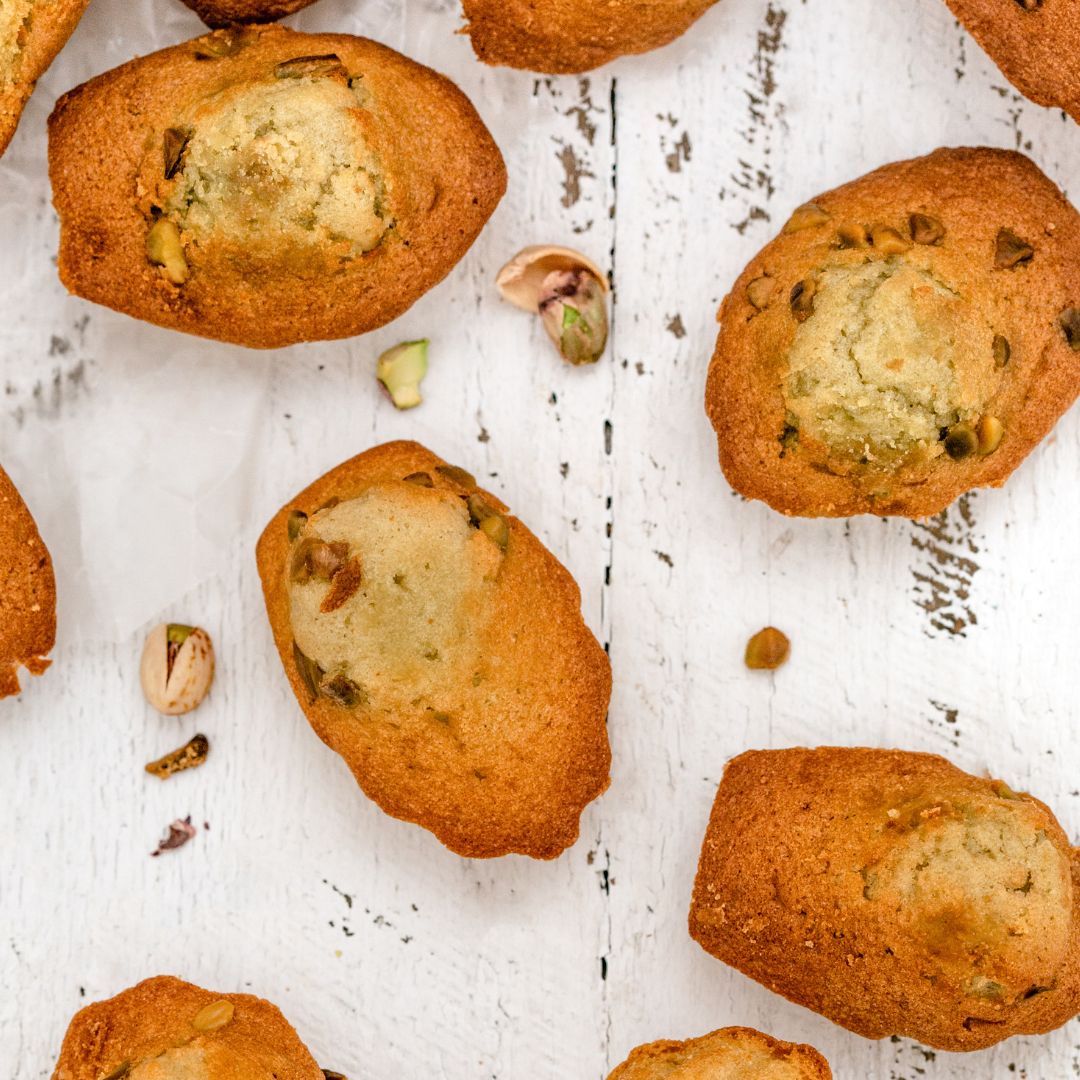 Madeleines à la pistache