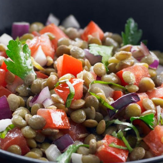 Salade de lentilles et chèvres